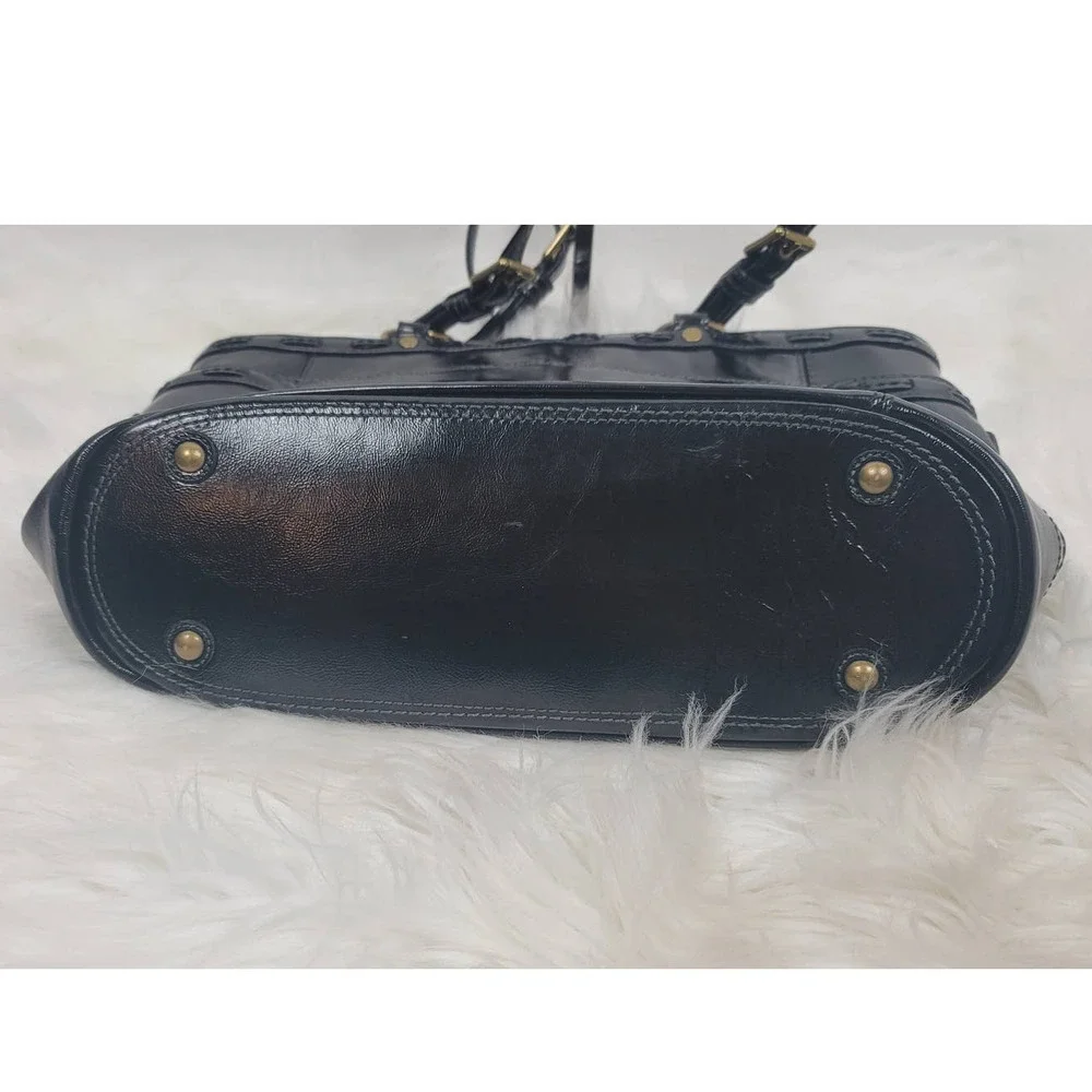 COACH Black Patent Leather Tote F0773-11500 - Picture 6 of 8